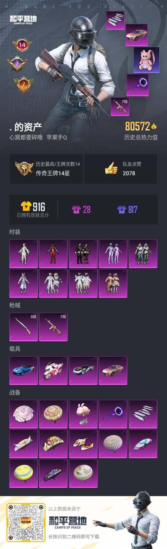 HPLE3282533和平精英账号详情图2