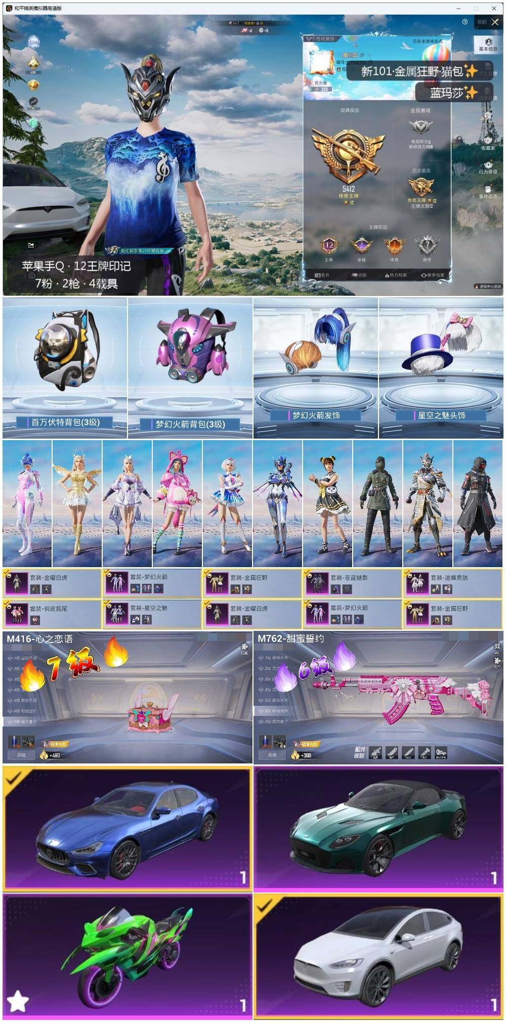 HPLX3336647和平精英账号详情图2
