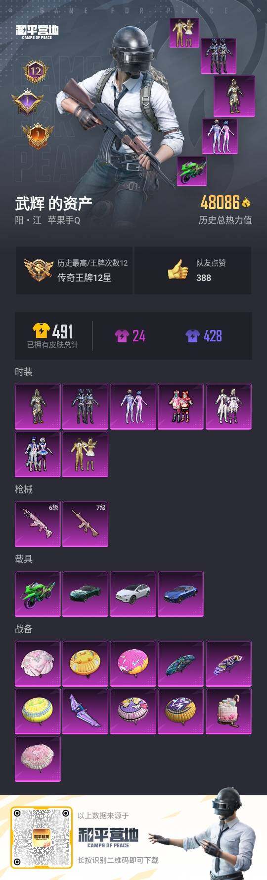 HPLX3336647和平精英账号详情图3