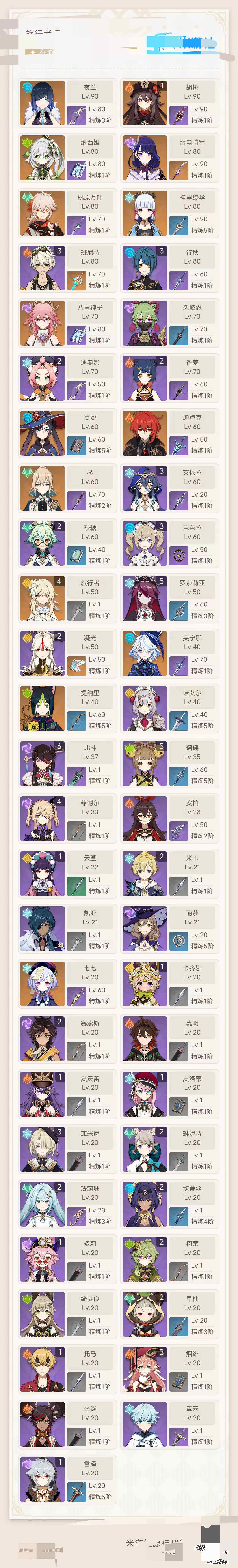 YSEY35864原神账号详情图3 YSEY35864原神账号详情图3