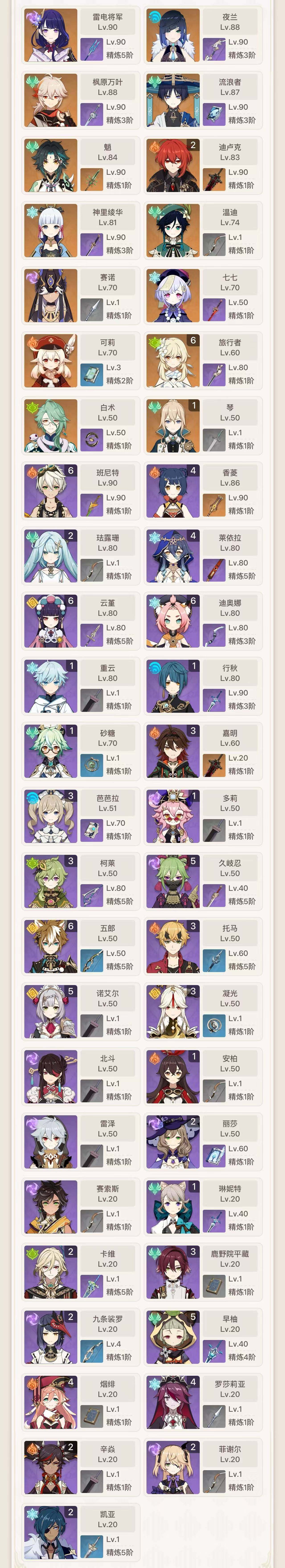 YSEY35863原神账号详情图3
