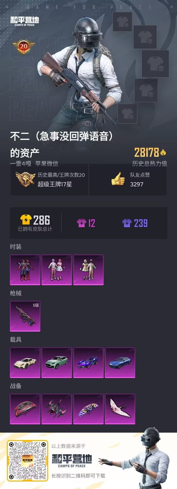 HPJM3288451和平精英账号详情图4