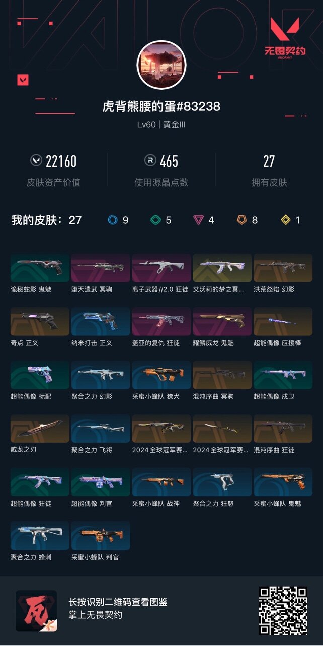 WWQLXY38102无畏契约账号详情图4 WWQLXY38102无畏契约账号详情图4