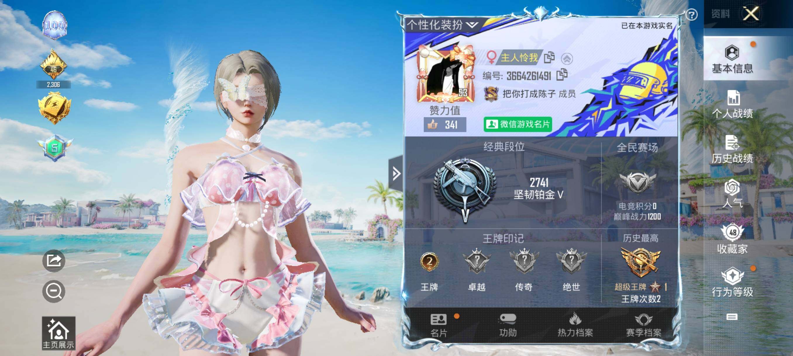 HPHJJ3283621和平精英账号详情图14