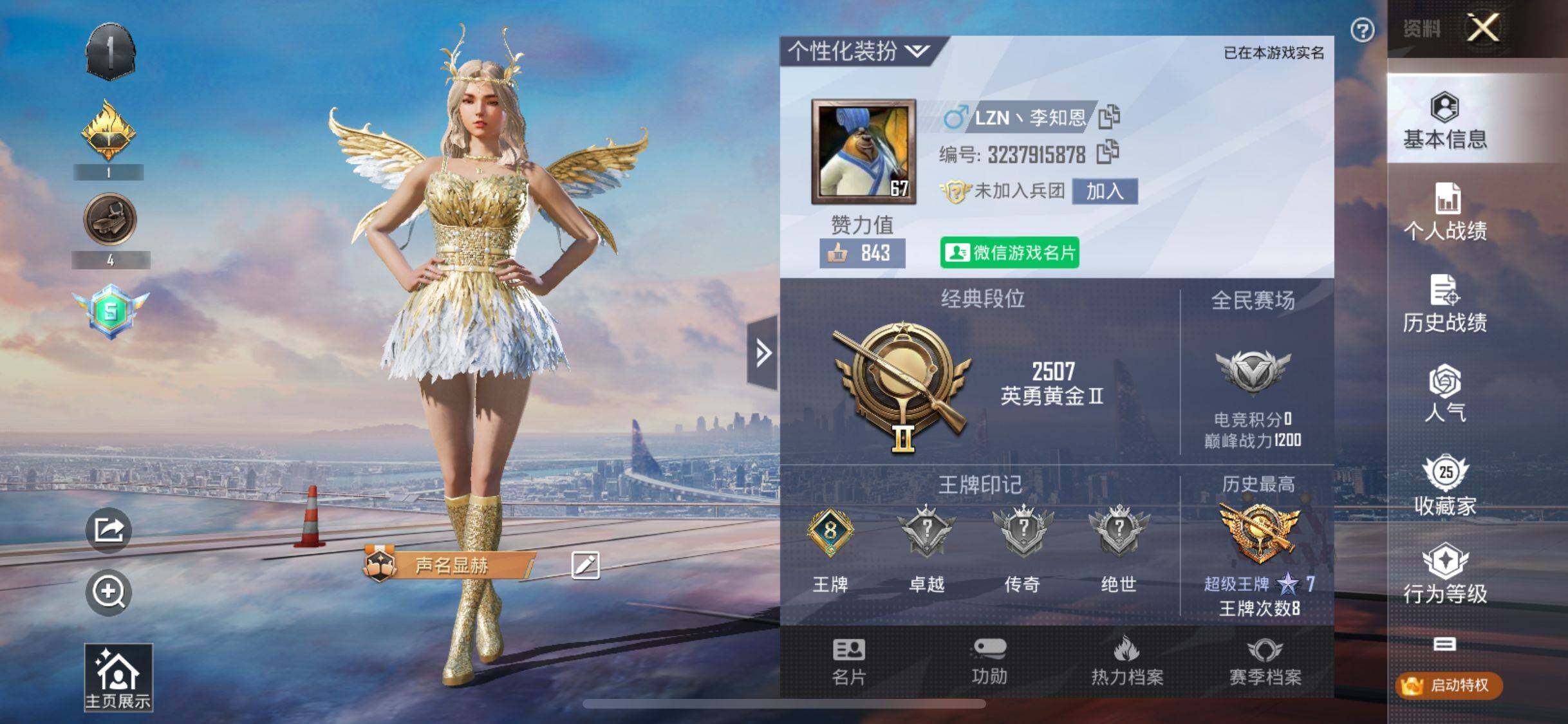 HPHJJ3283622和平精英账号详情图9
