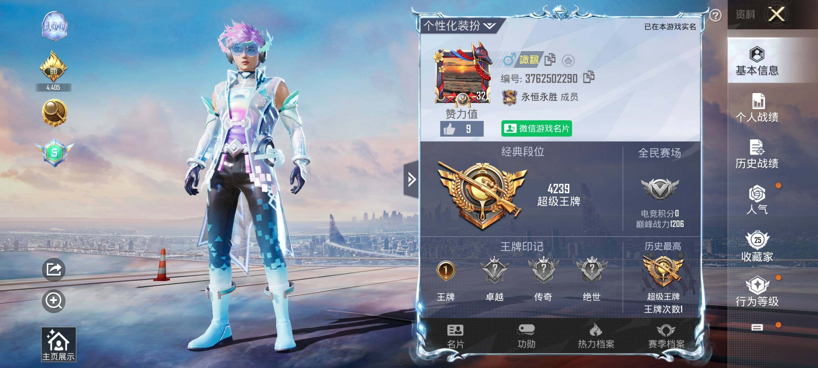 HPHJJ3283626和平精英账号详情图11