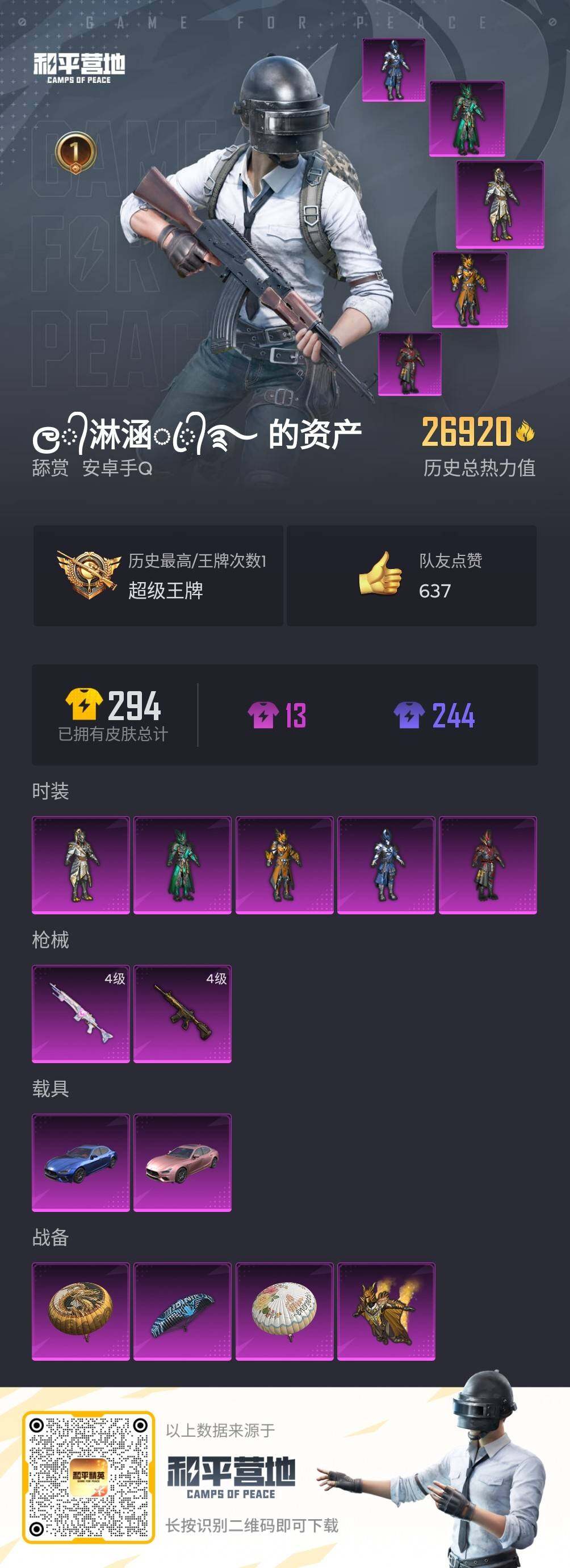 HPJM3288597和平精英账号详情图7