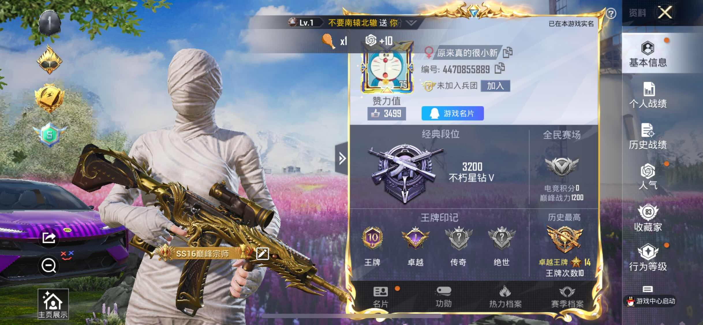 HPYXS3289529和平精英账号详情图2 HPYXS3289529和平精英账号详情图2