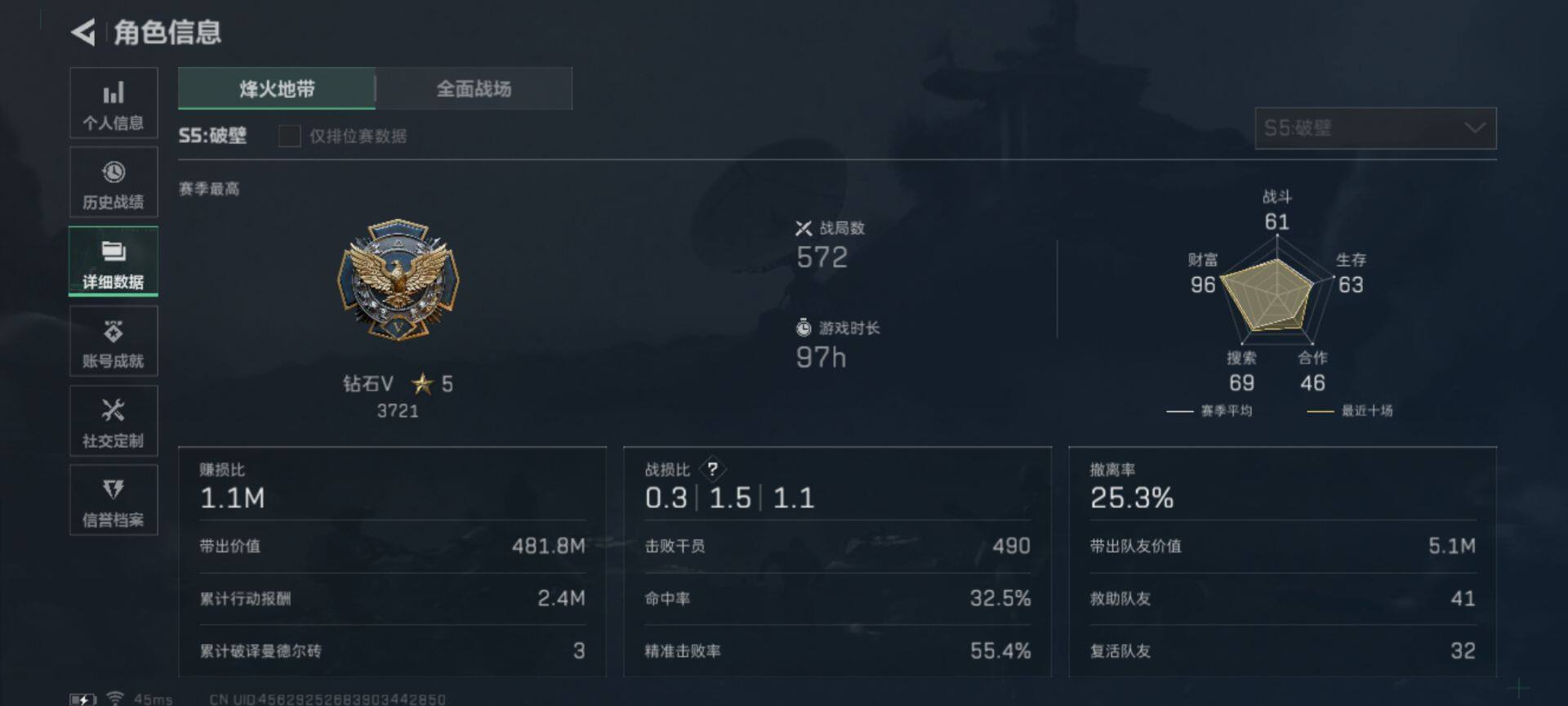 SJZEY310596三角洲行动账号详情图2