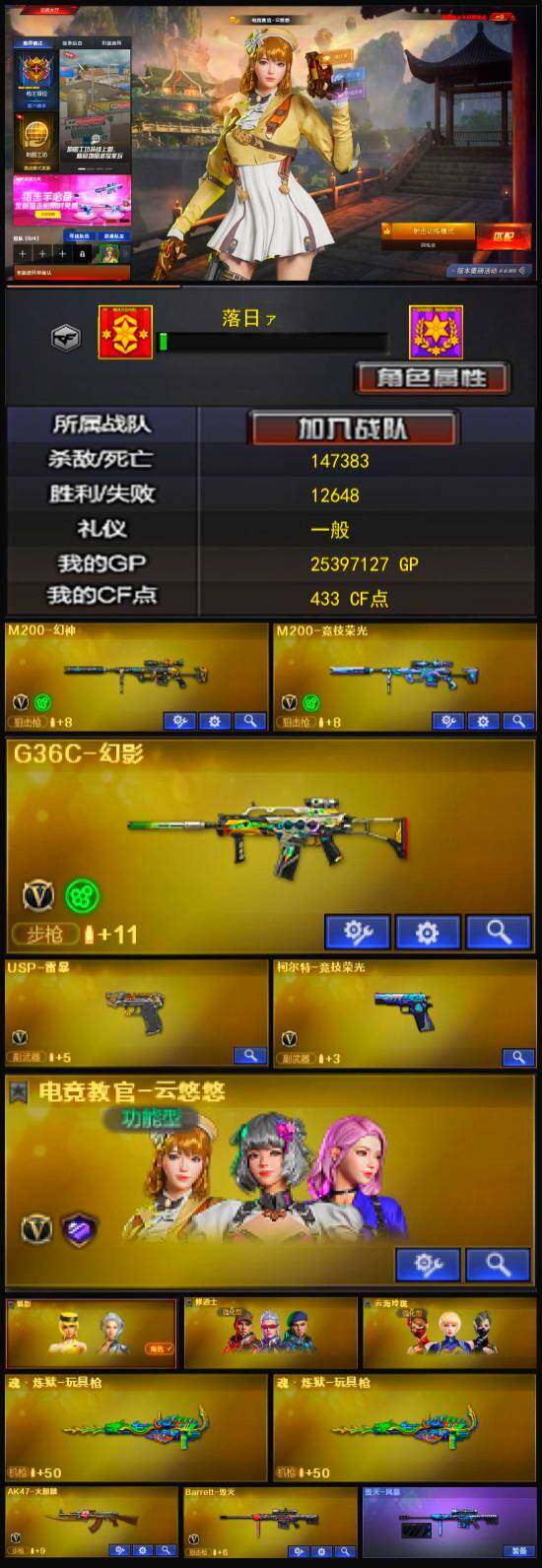 CFLX320341穿越火线账号详情图3