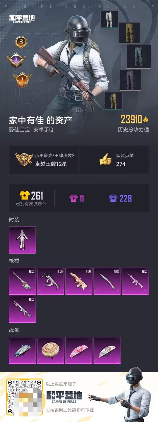 HPQM3428082和平精英账号详情图4