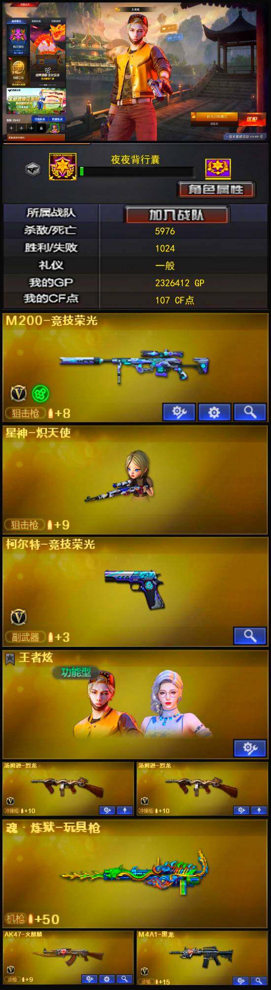 CFLX320417穿越火线账号详情图3 CFLX320417穿越火线账号详情图3