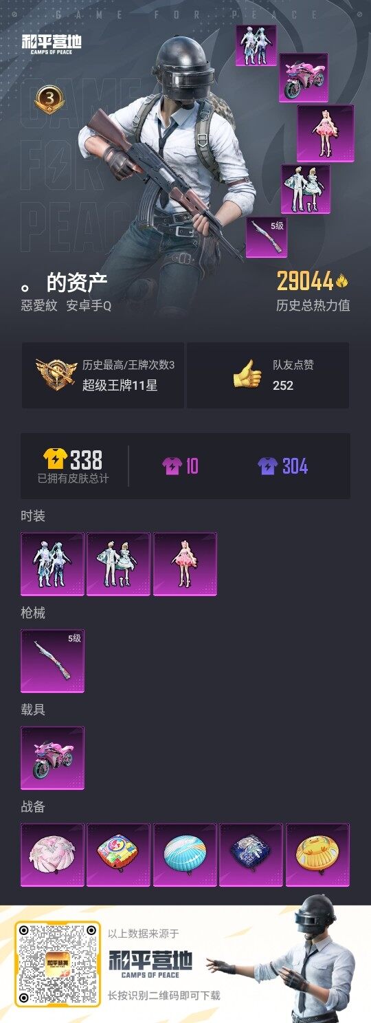 HPLX3336653和平精英账号详情图3