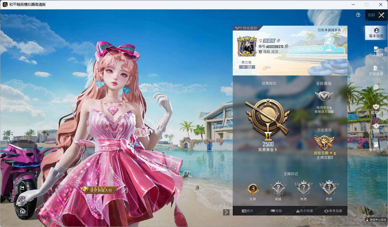HPLX3336653和平精英账号详情图4
