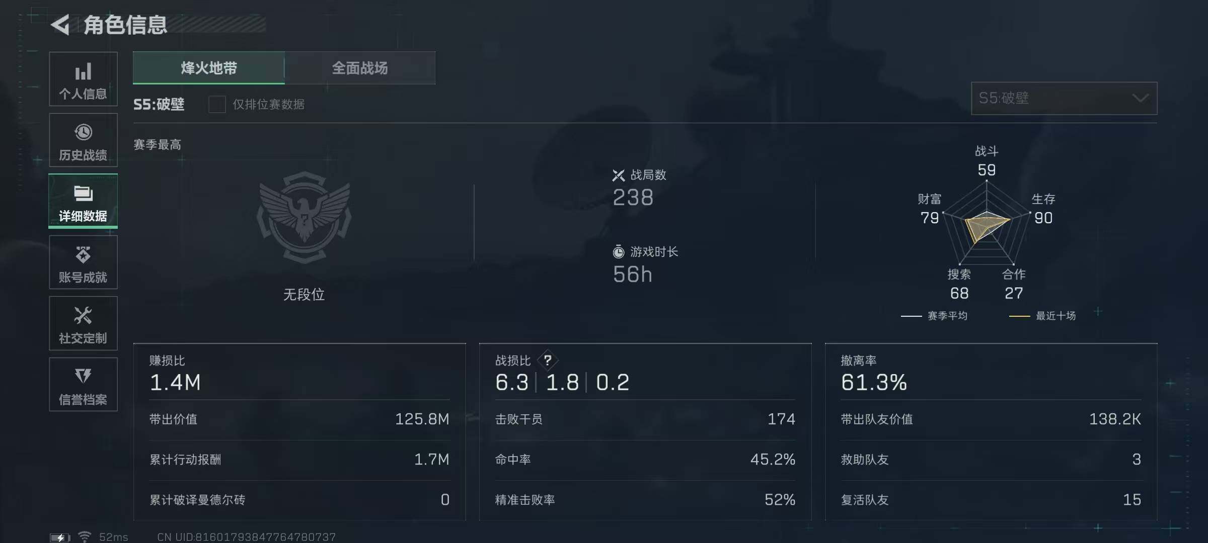 SJZQM328086三角洲行动账号详情图4