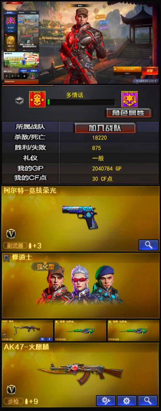 CFLX326708穿越火线账号详情图2 CFLX326708穿越火线账号详情图2