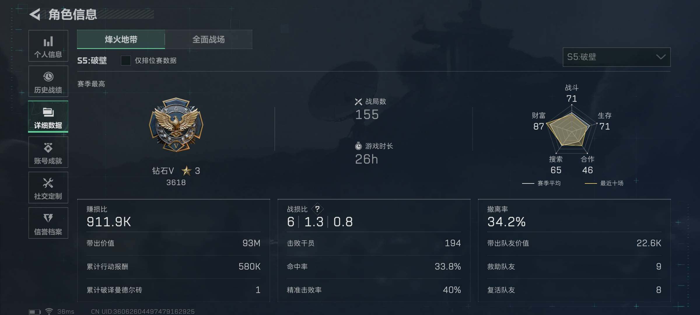 SJZEY314804三角洲行动账号详情图15 SJZEY314804三角洲行动账号详情图15