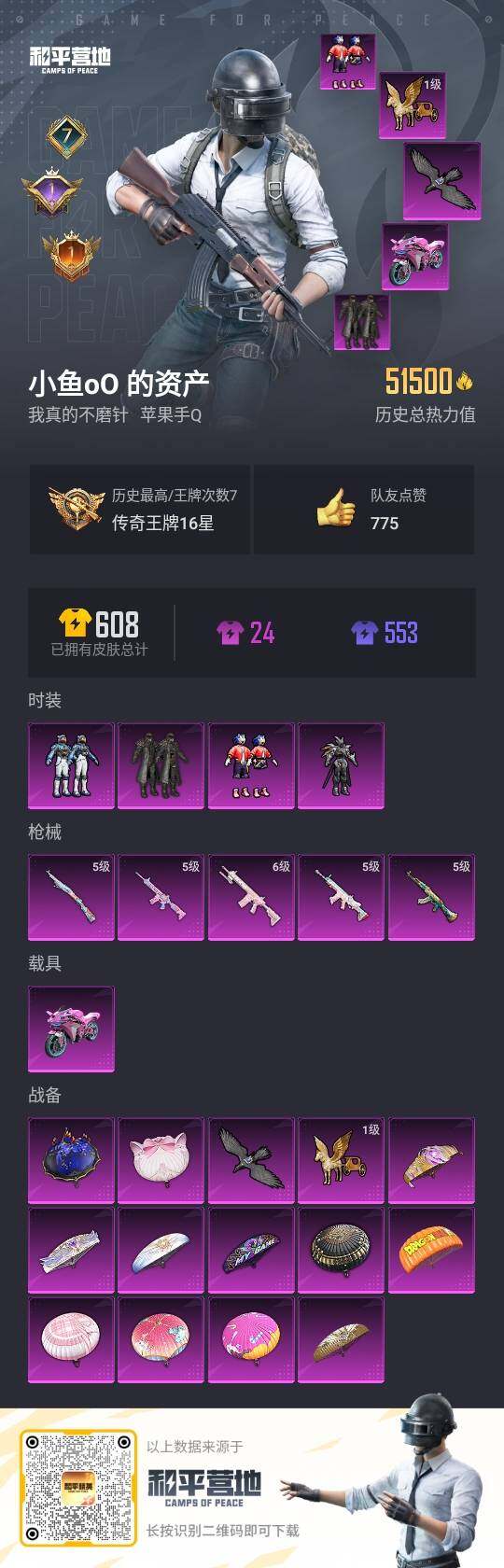 HPLE3285967和平精英账号详情图2 HPLE3285967和平精英账号详情图2
