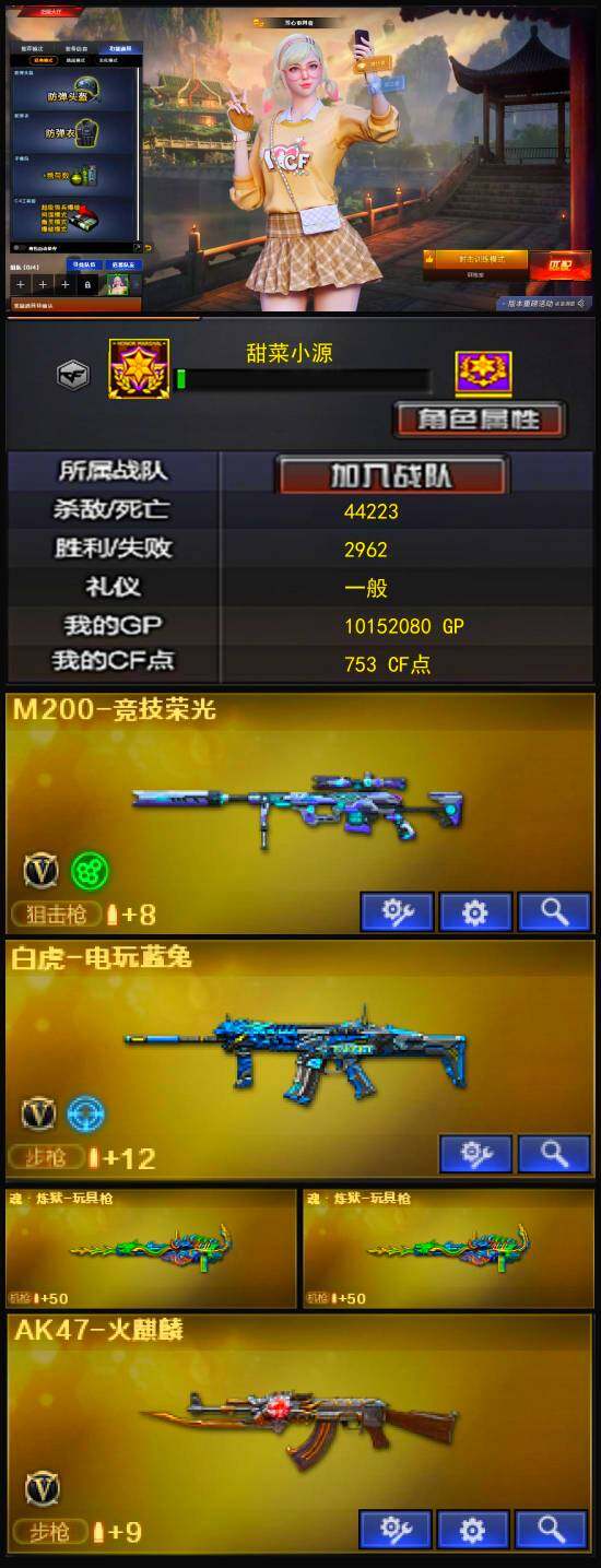 CFLX320620穿越火线账号详情图3 CFLX320620穿越火线账号详情图3