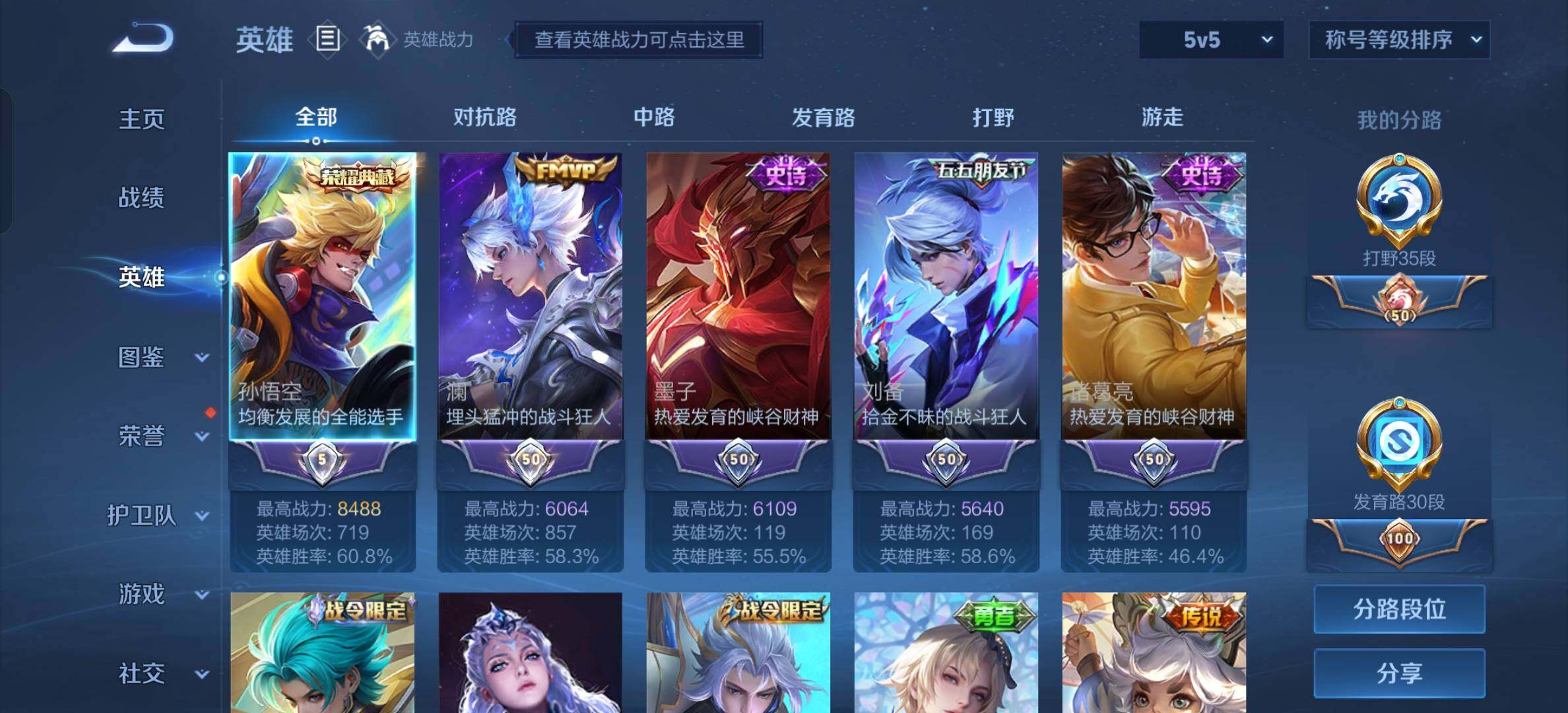 WZYXS3205594王者荣耀账号详情图5