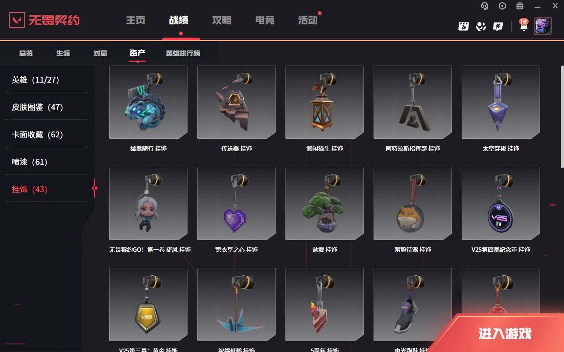 WWQLXY38370无畏契约账号详情图8