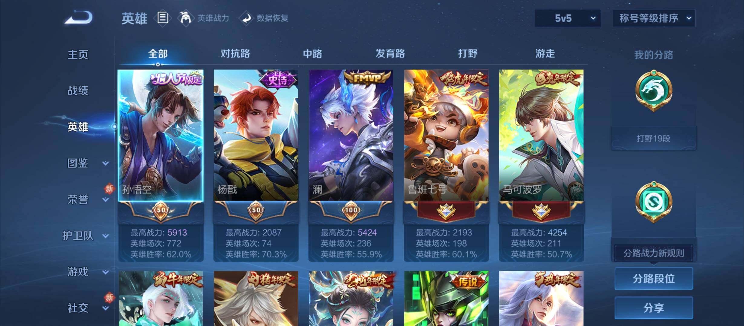 WZYXS3210864王者荣耀账号详情图3 WZYXS3210864王者荣耀账号详情图3