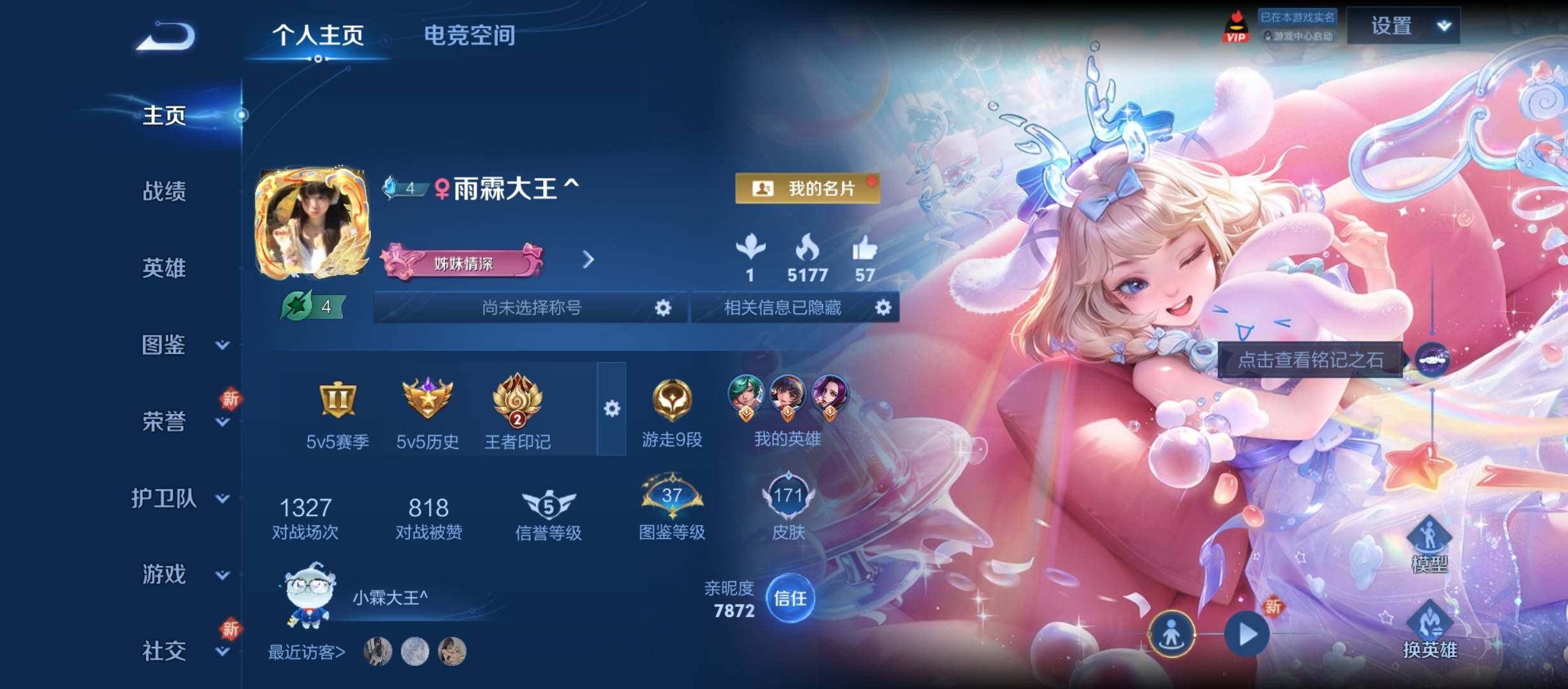 WZYXS3210839王者荣耀账号详情图2 WZYXS3210839王者荣耀账号详情图2