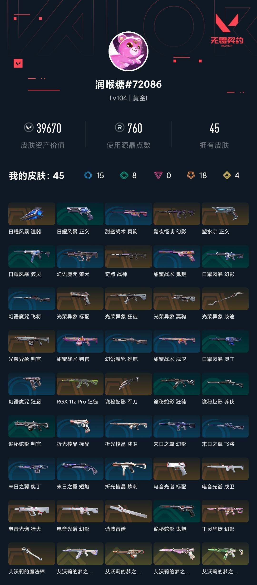 WWQXL38466无畏契约账号详情图5 WWQXL38466无畏契约账号详情图5