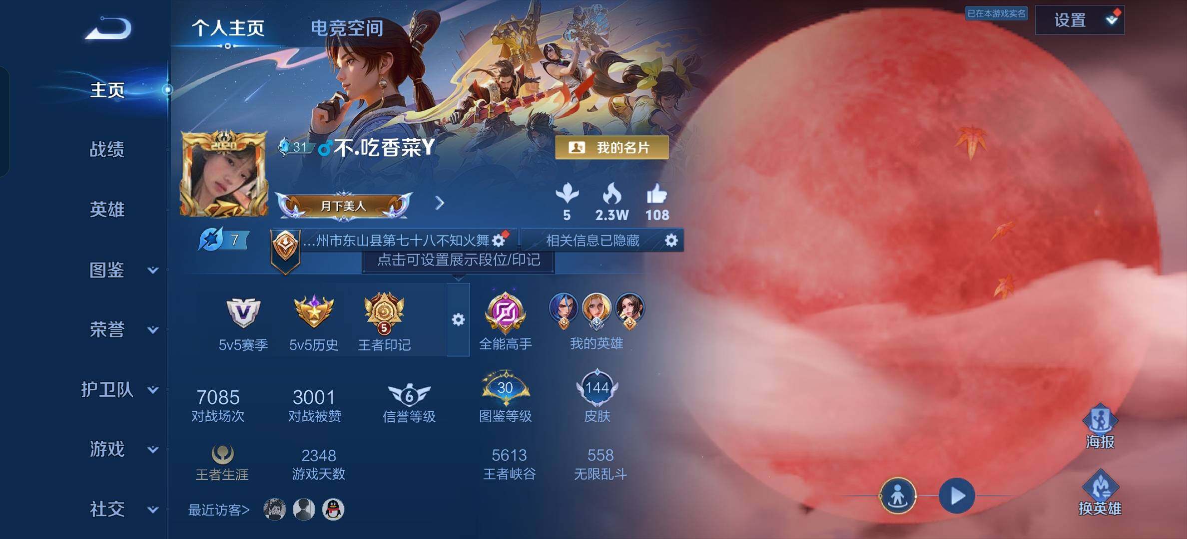 WZYXS3207394王者荣耀账号详情图3 WZYXS3207394王者荣耀账号详情图3