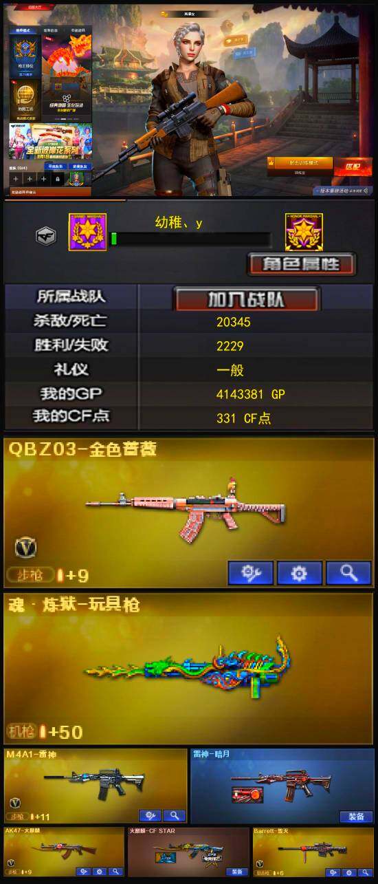 CFLX320883穿越火线账号详情图2