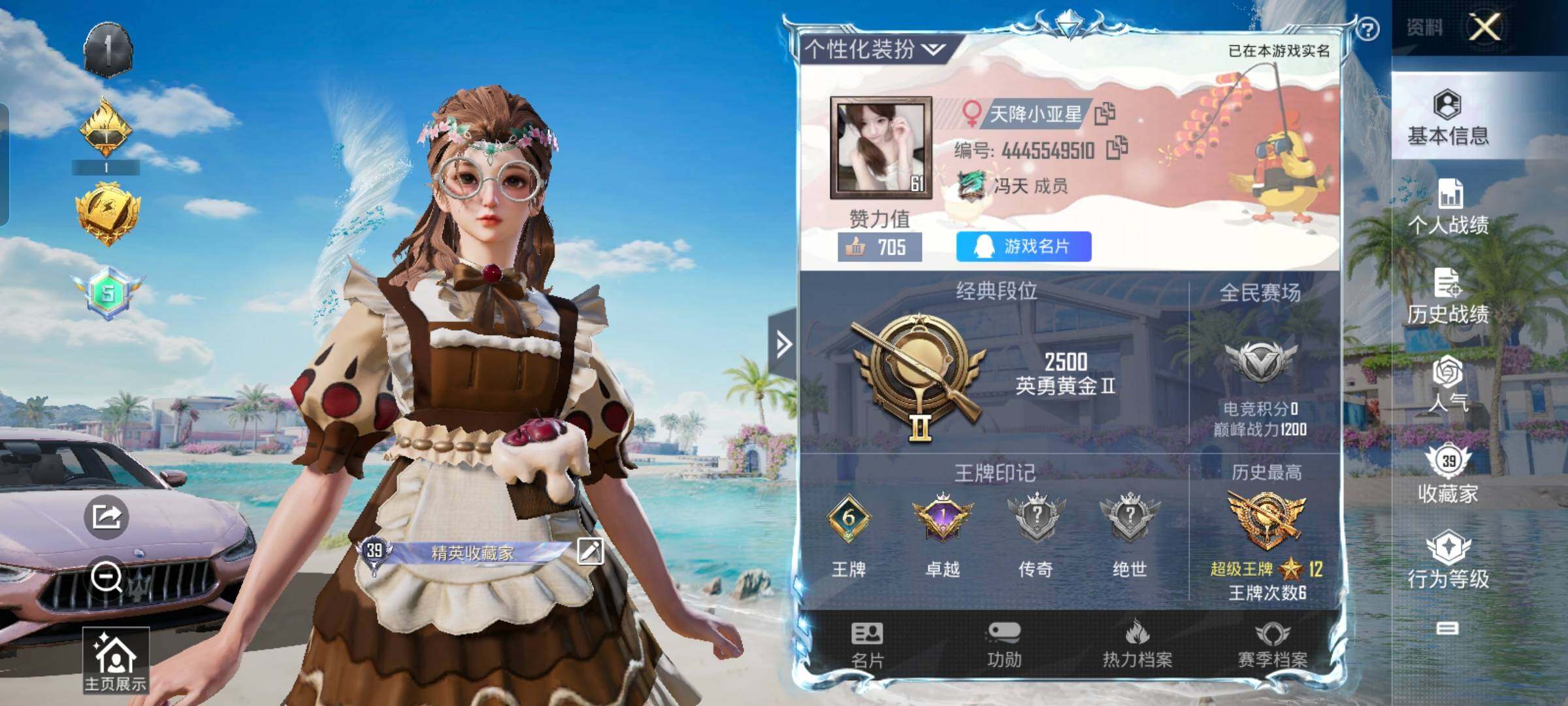 HPYXS3289615和平精英账号详情图2 HPYXS3289615和平精英账号详情图2