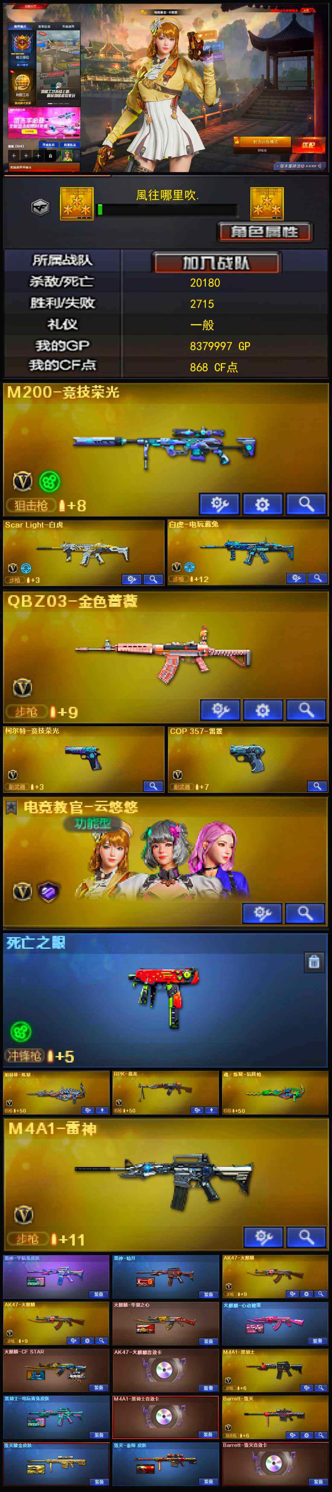 CFSSW320898穿越火线账号详情图3