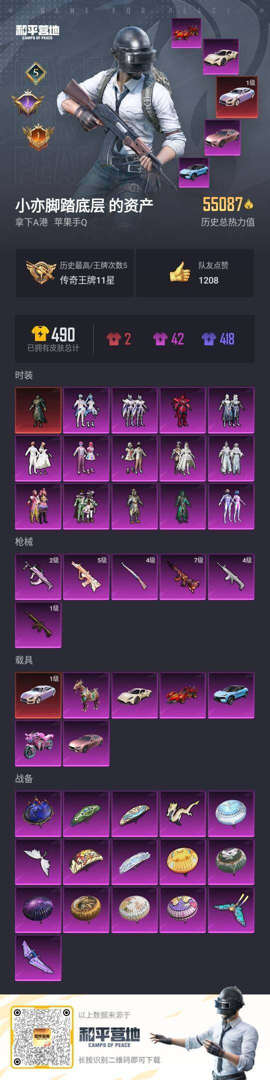 HPLE3336389和平精英账号详情图3