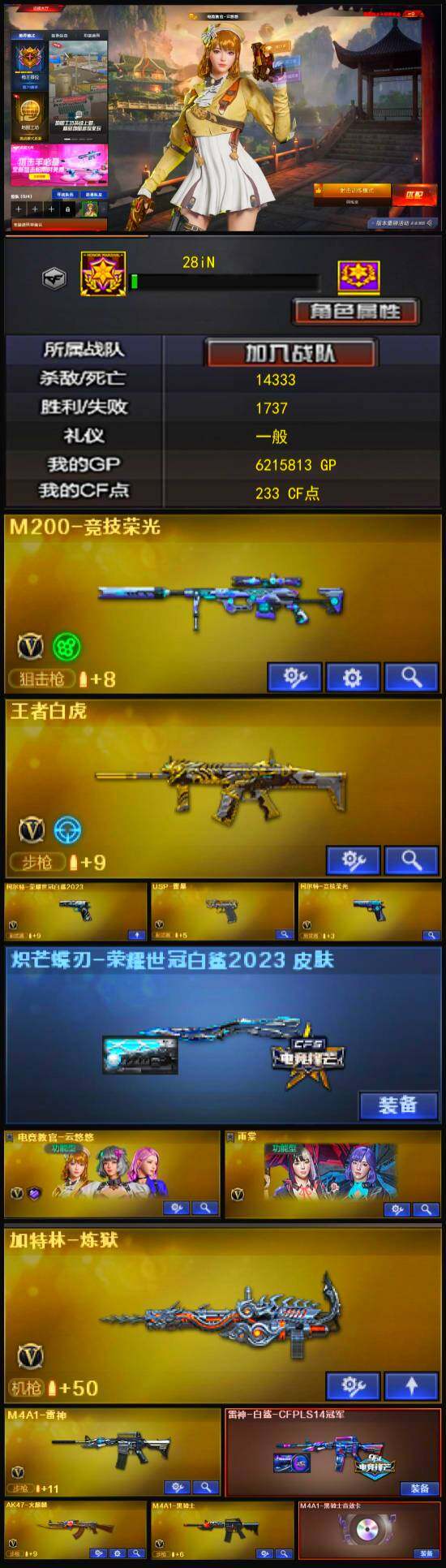 CFLX320964穿越火线账号详情图3