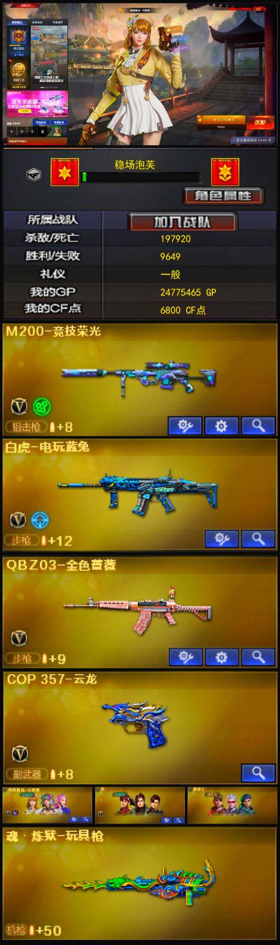 CFLX320965穿越火线账号详情图3