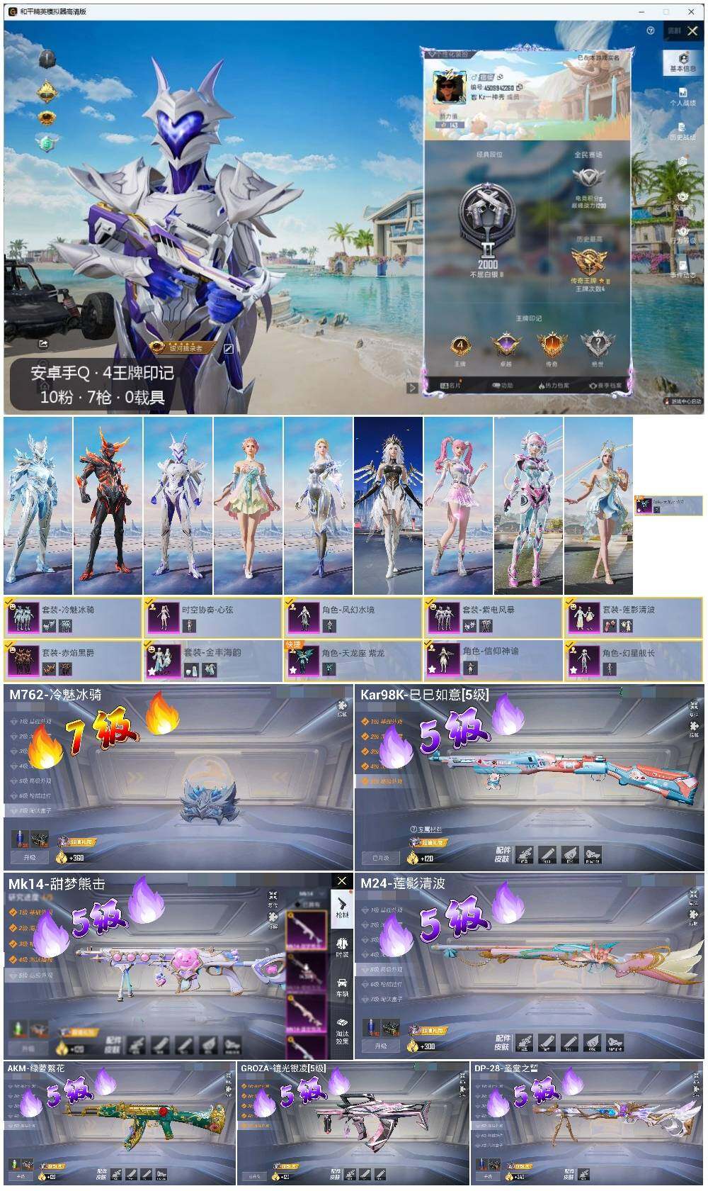 HPLE3336398和平精英账号详情图2