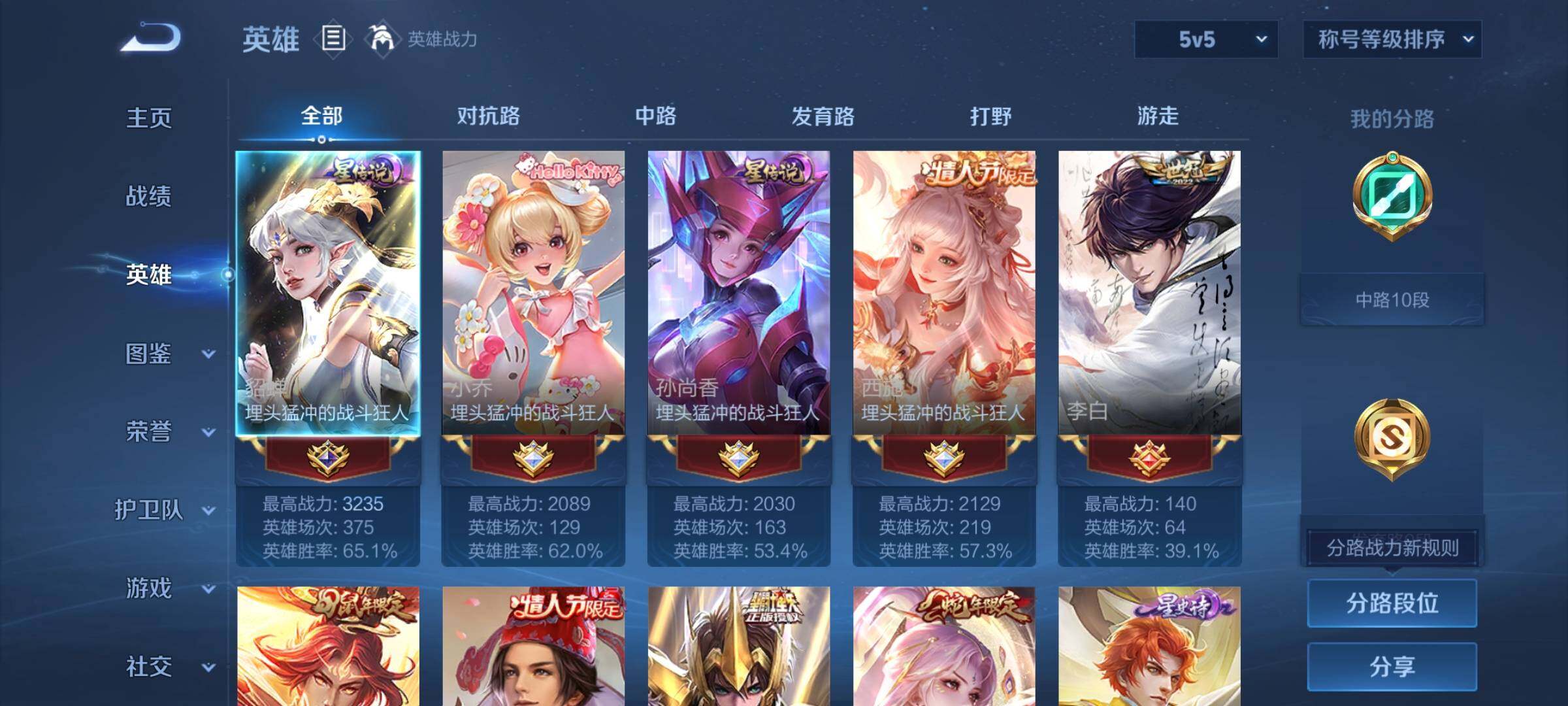 WZYXS3222825王者荣耀账号详情图2 WZYXS3222825王者荣耀账号详情图2