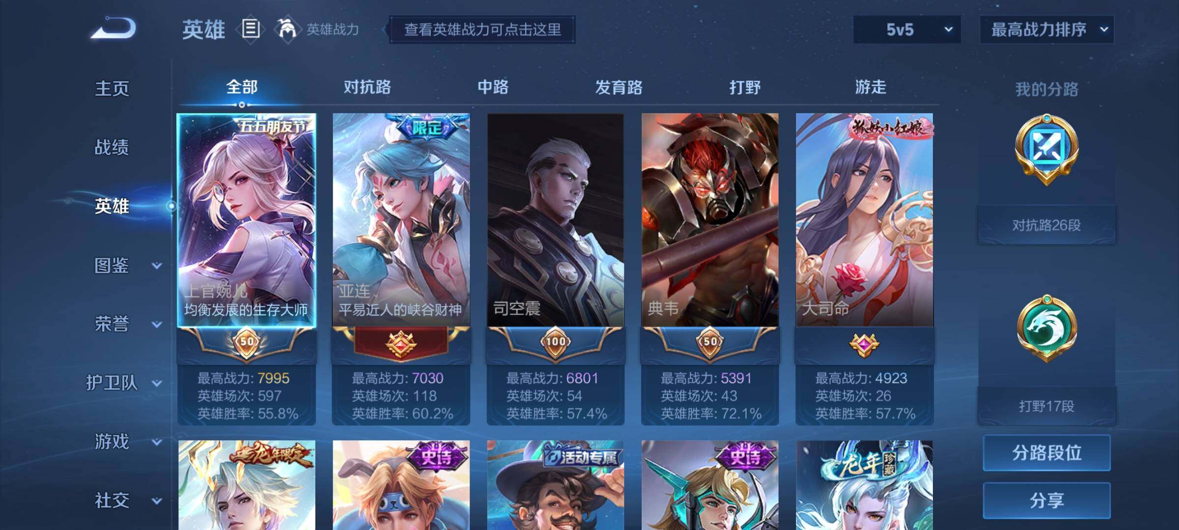 WZYXS3216215王者荣耀账号详情图3