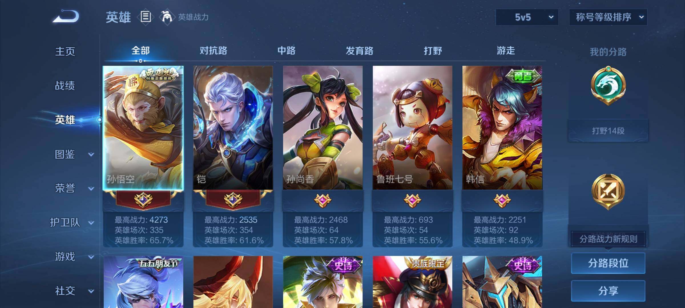 WZYXS3222665王者荣耀账号详情图2
