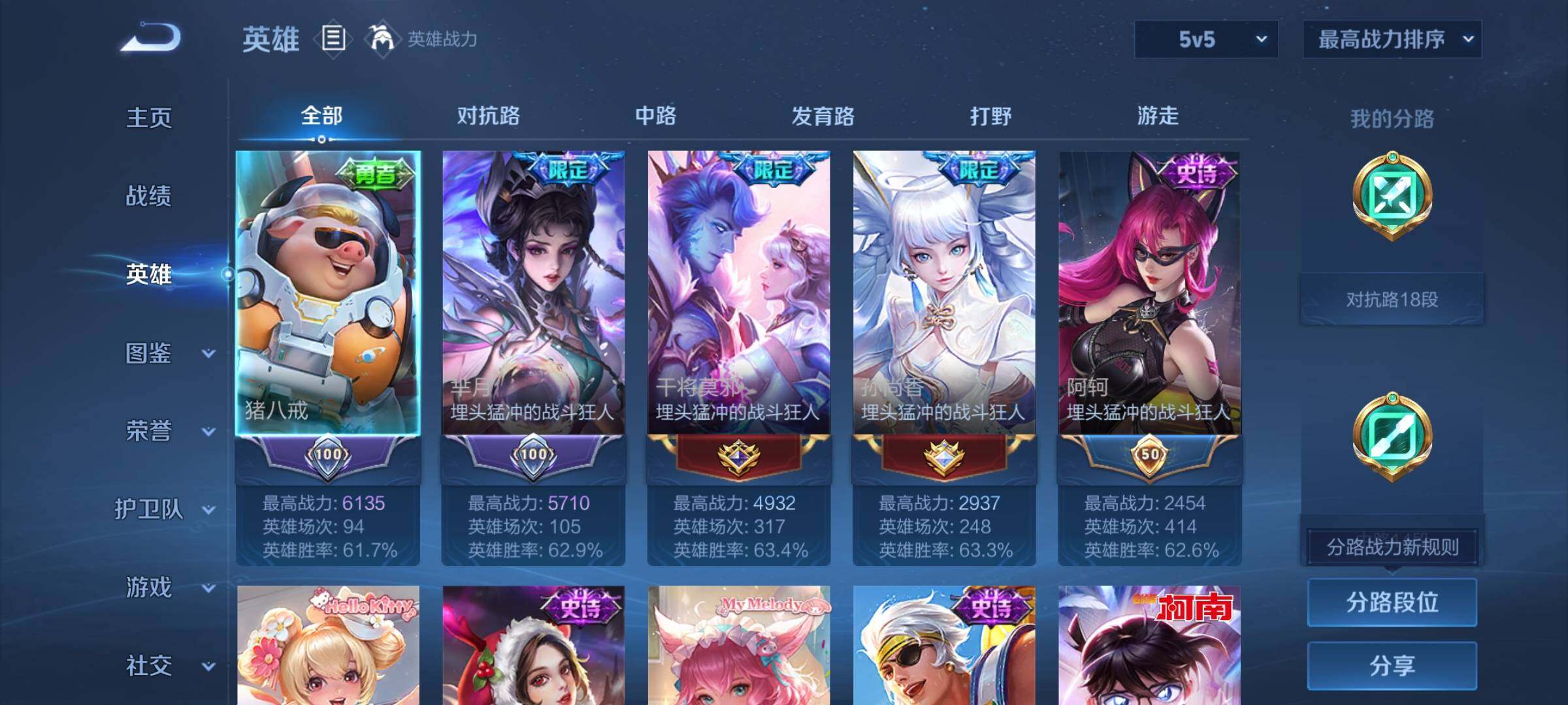 WZYXS3217386王者荣耀账号详情图3