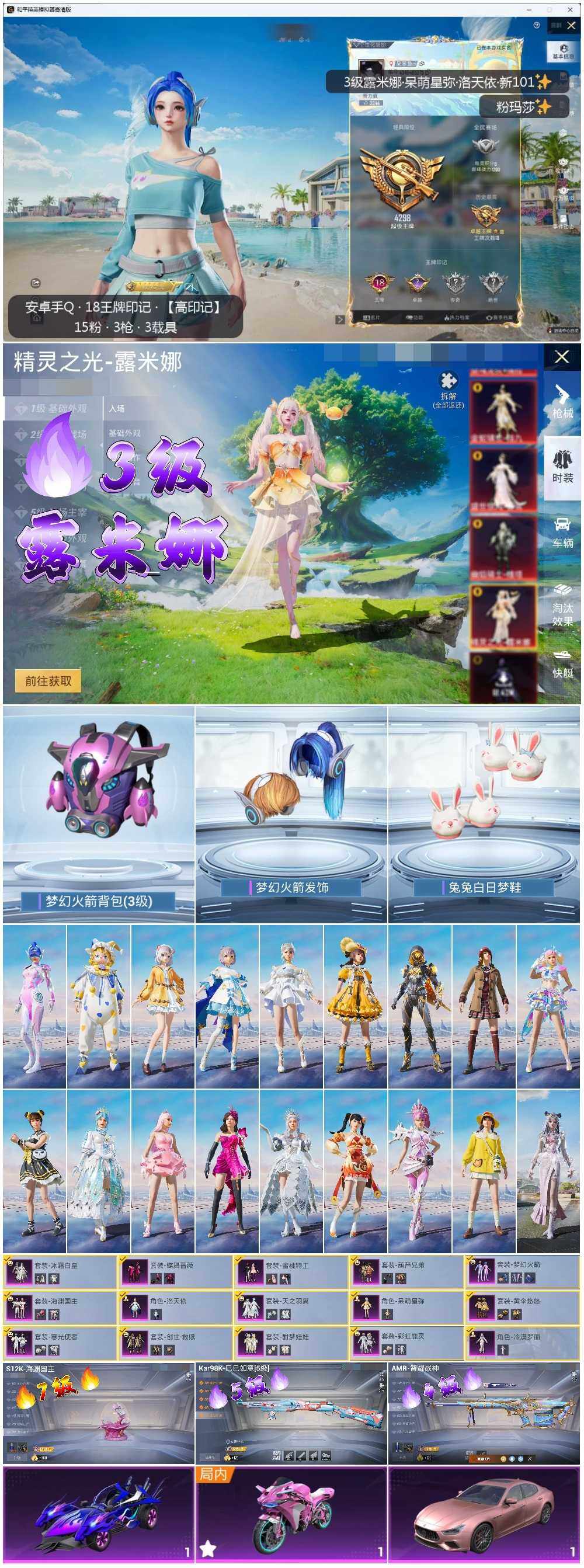 HPLE3336405和平精英账号详情图2