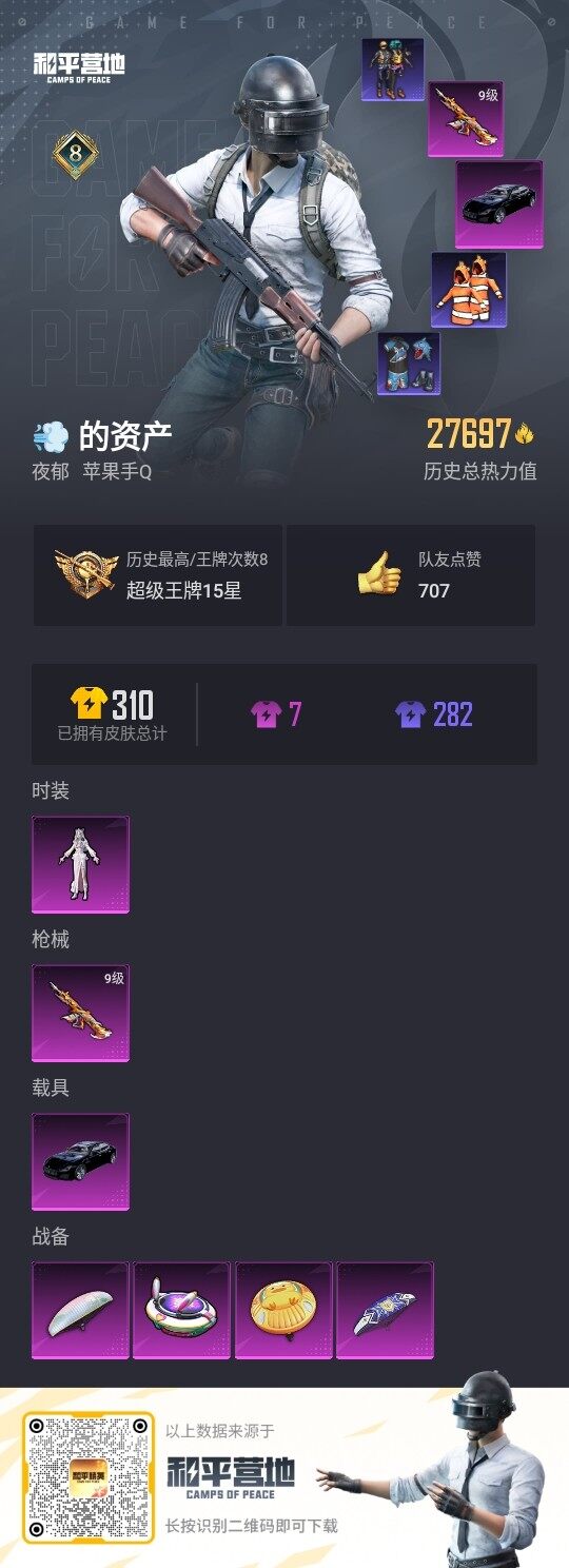 HPLX3336695和平精英账号详情图3