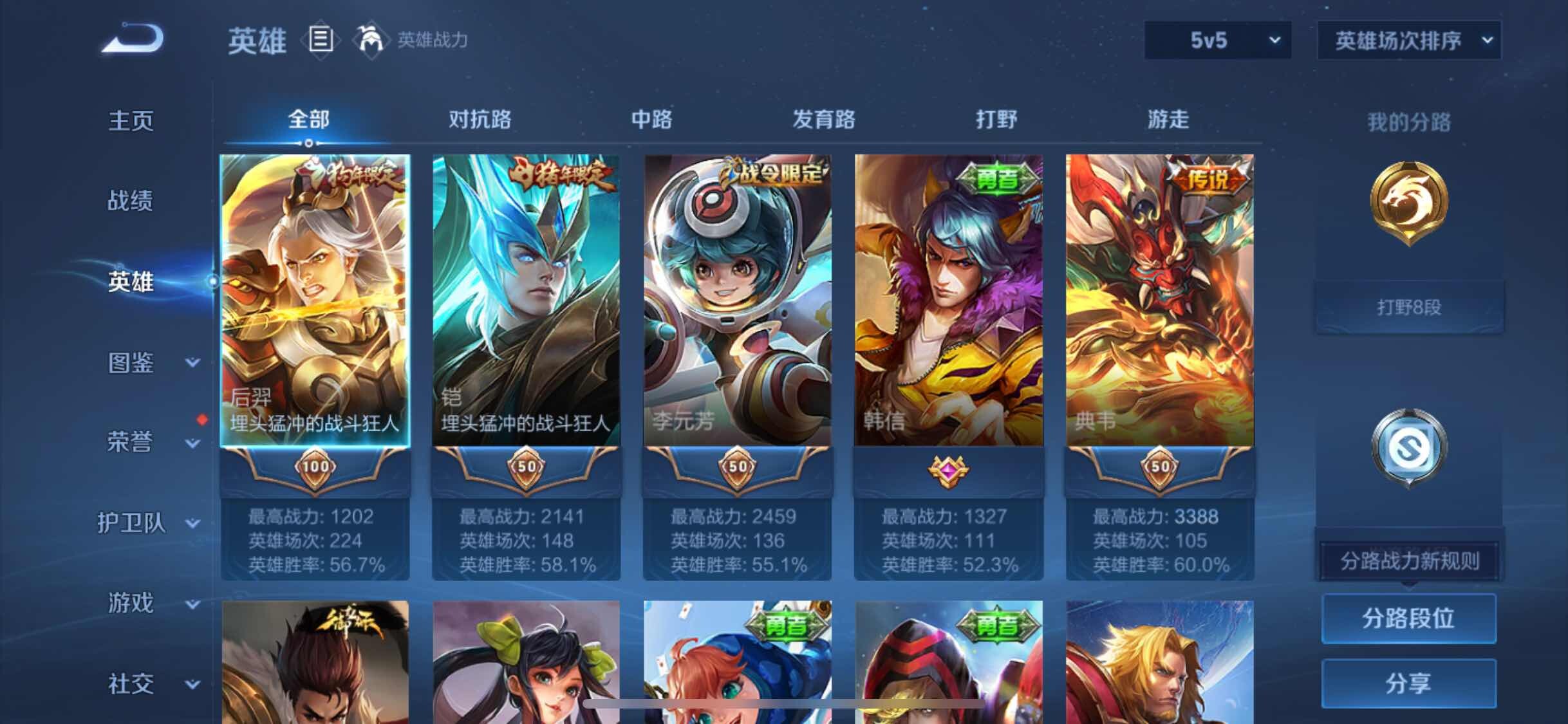 WZJM3227582王者荣耀账号详情图6