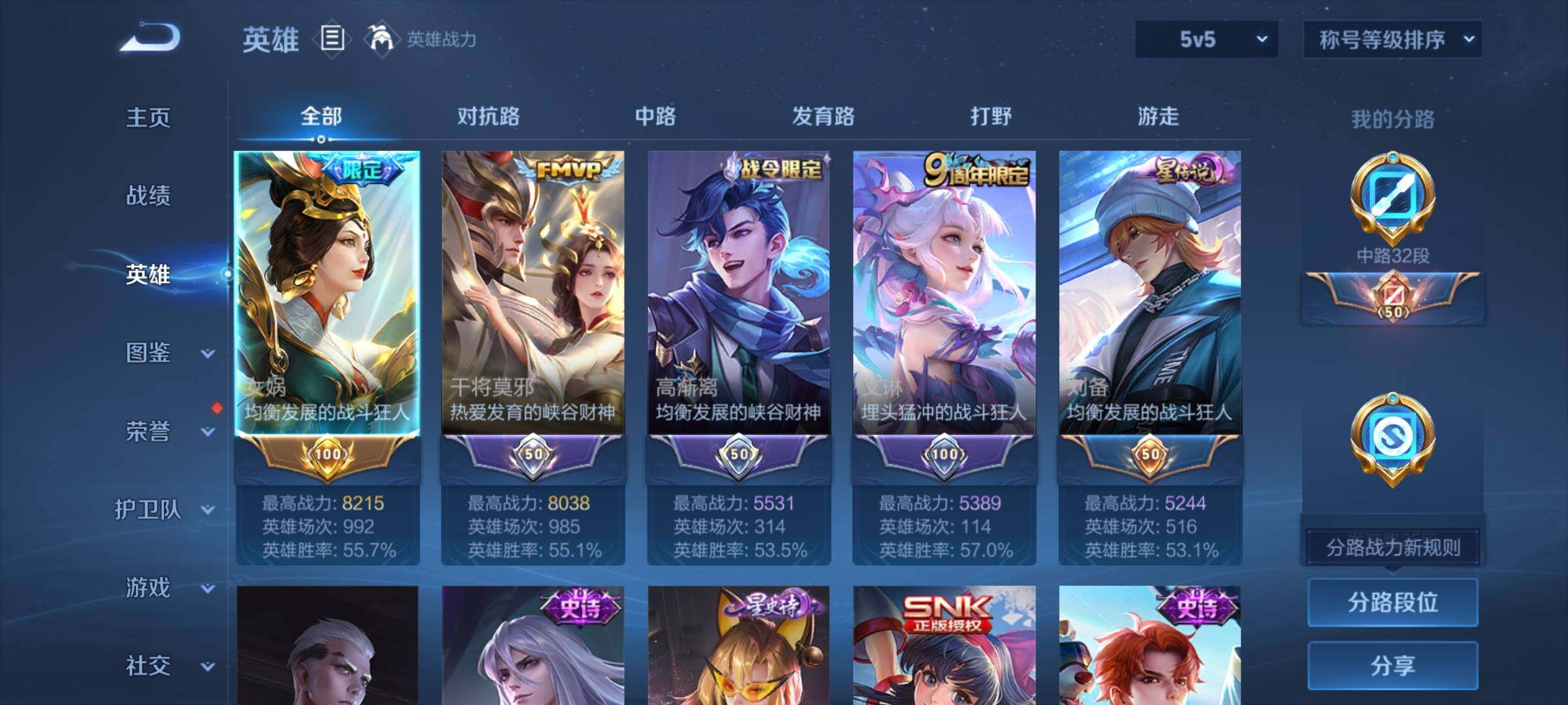 WZYXS3227187王者荣耀账号详情图3