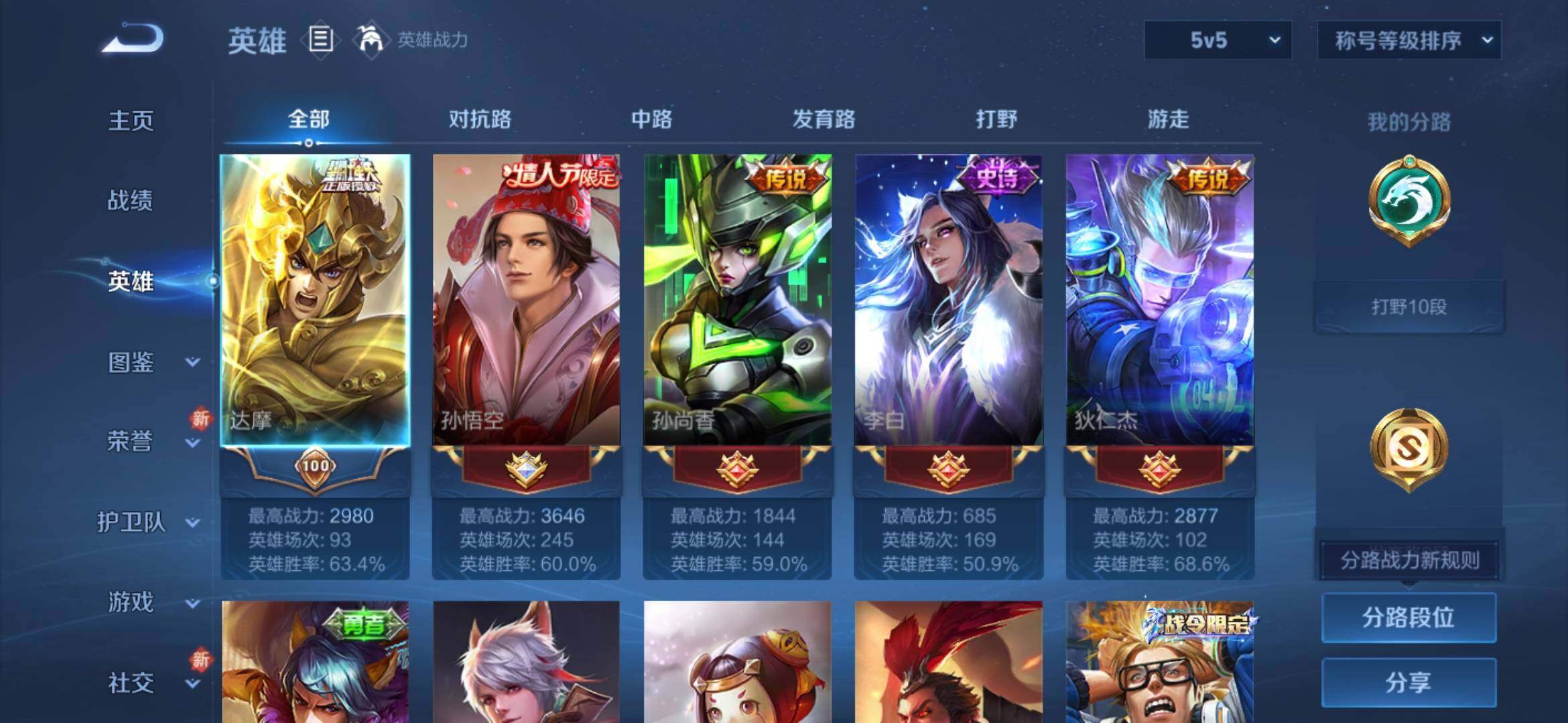 WZYXS3234511王者荣耀账号详情图3 WZYXS3234511王者荣耀账号详情图3