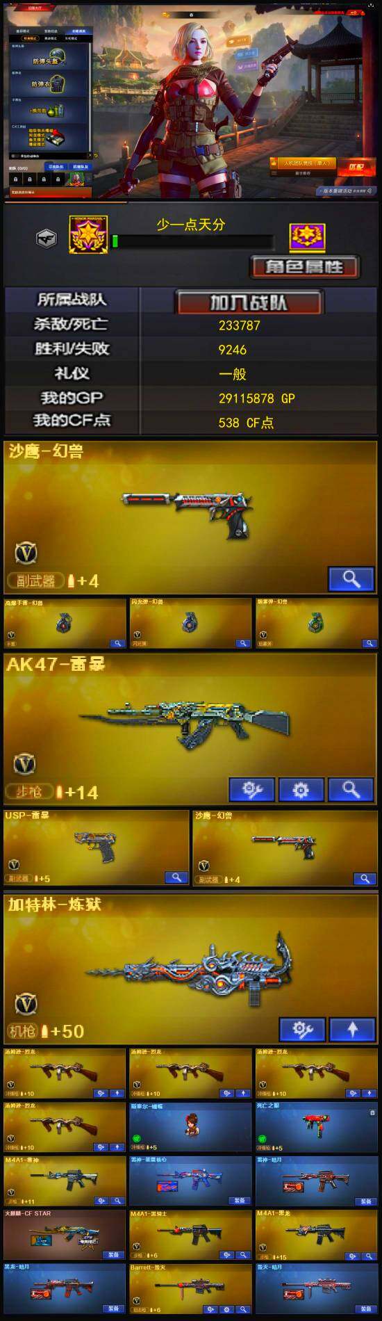 CFLX321634穿越火线账号详情图3