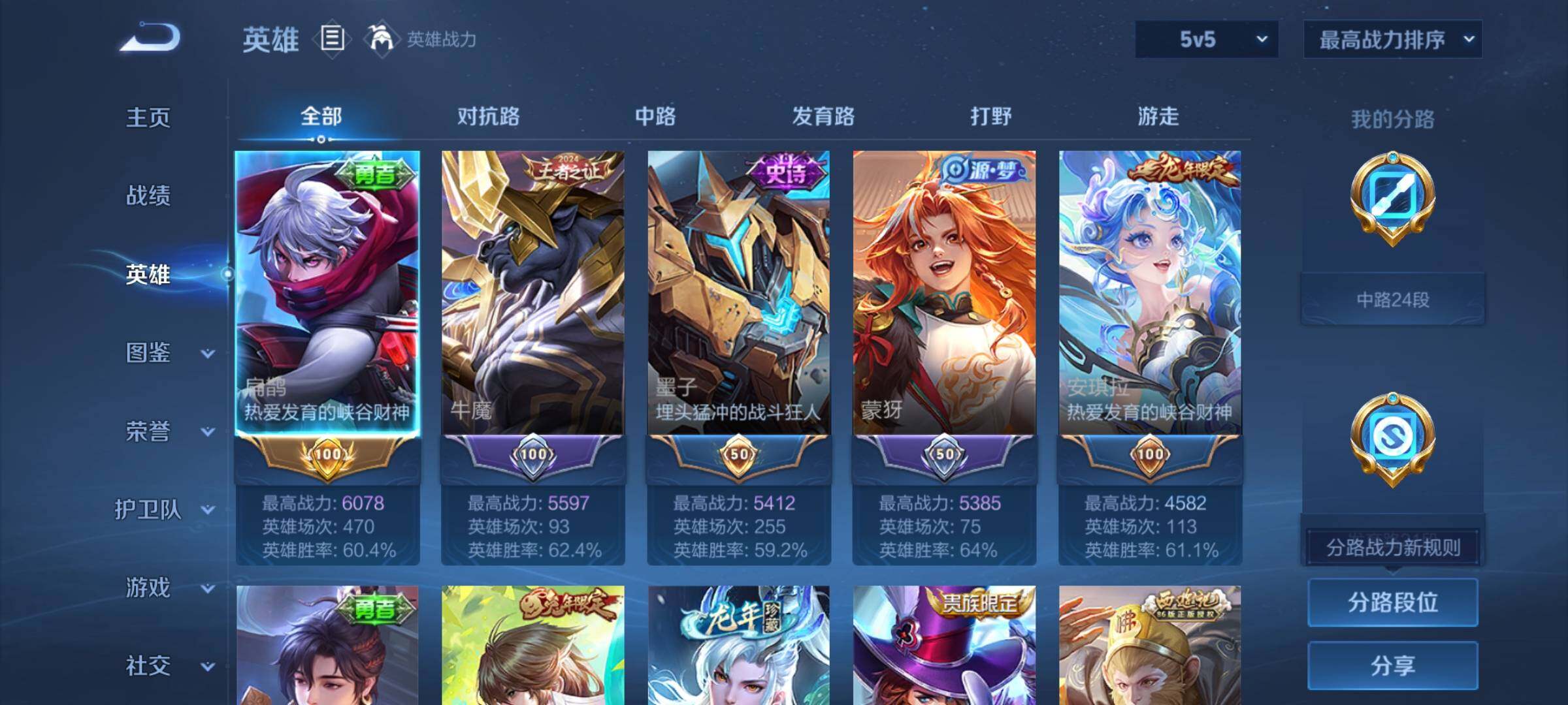 WZYXS3217654王者荣耀账号详情图3 WZYXS3217654王者荣耀账号详情图3