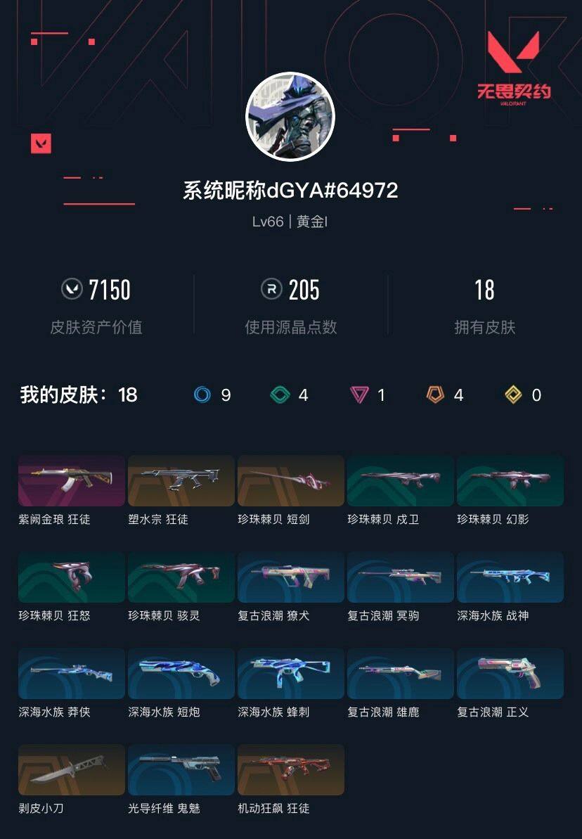 WWQXL38936无畏契约账号详情图4 WWQXL38936无畏契约账号详情图4