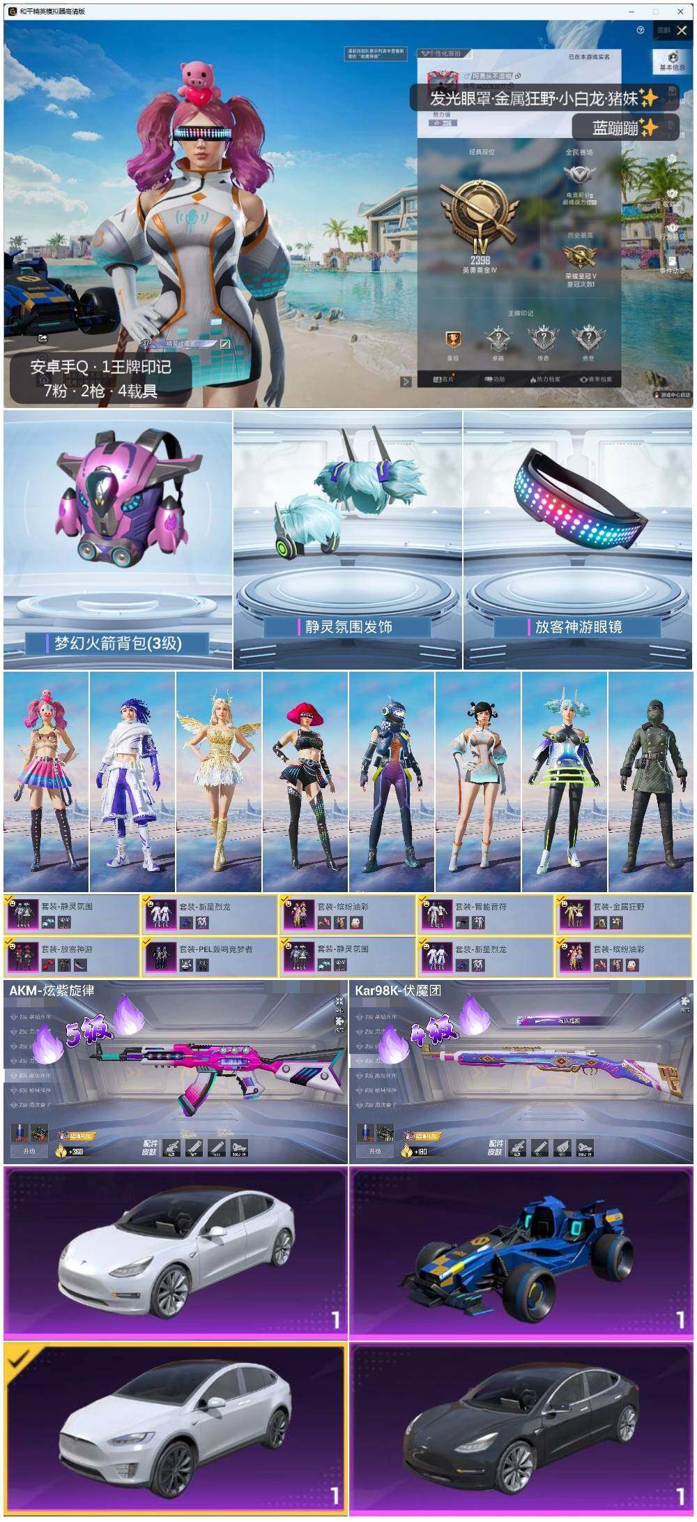 HPLE3336417和平精英账号详情图2