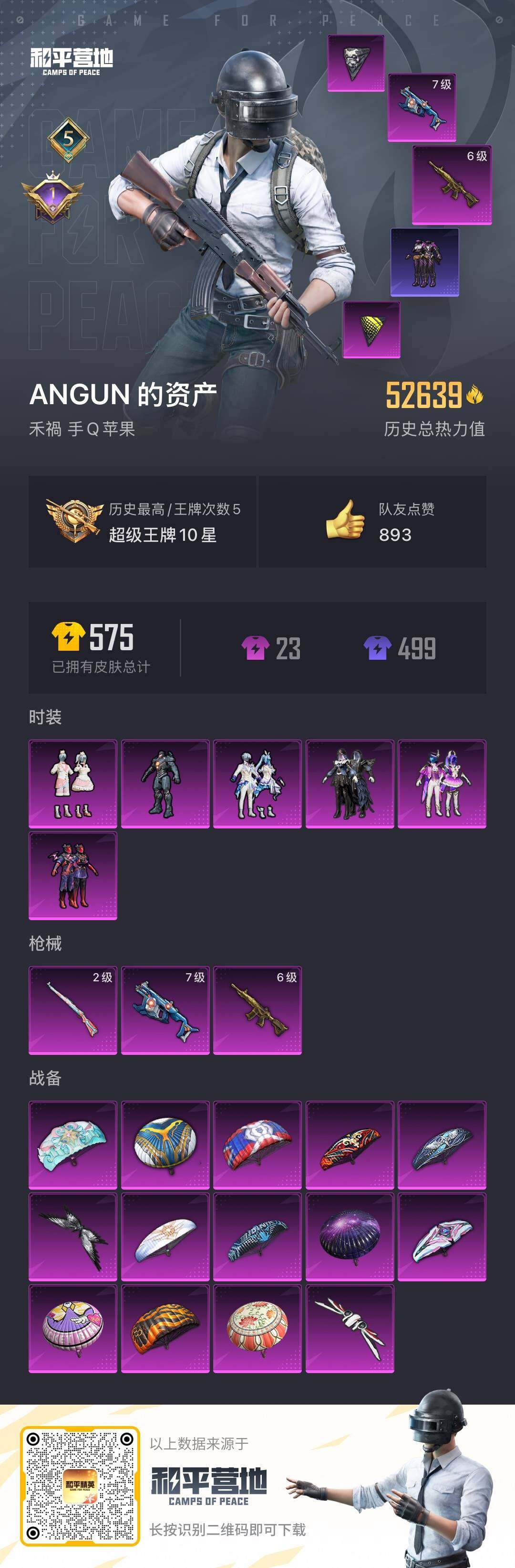 HPLFY3299915和平精英账号详情图7